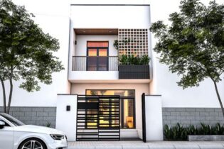 thiết kế nhà phố 2 tầng quảng ngãi